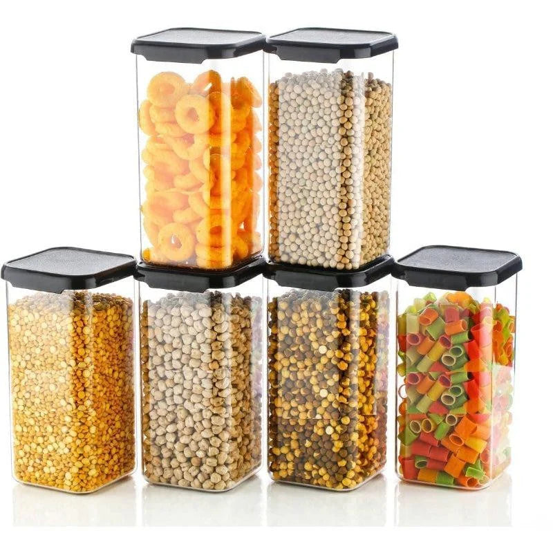 Airtight Plastic Container (1500 ML) - Set Of 6 pcs