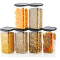 Airtight Plastic Container (1500 ML) - Set Of 6 pcs