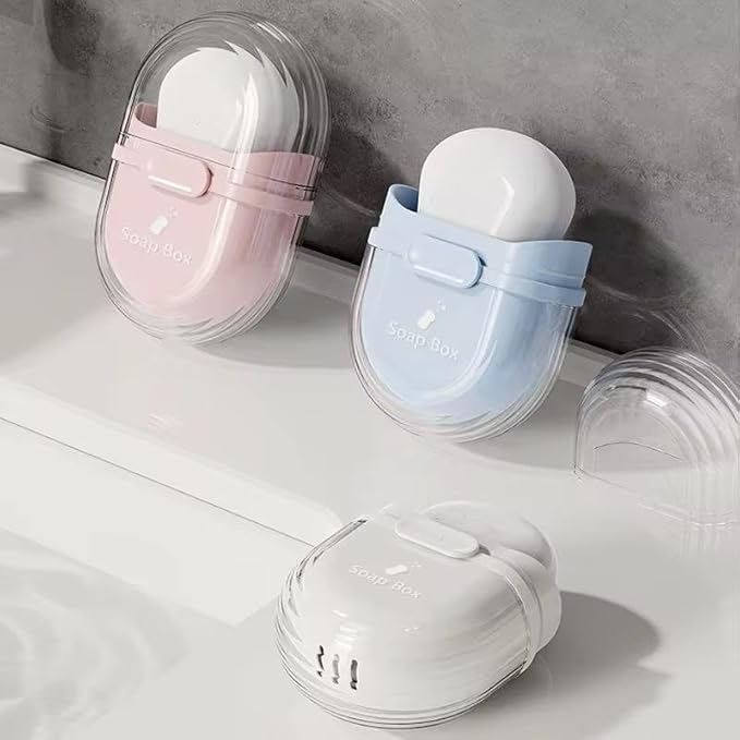 Portable Travel Soap Box Leak Proof Easy to Carry Bathroom Storage Box Soap Box Organizers