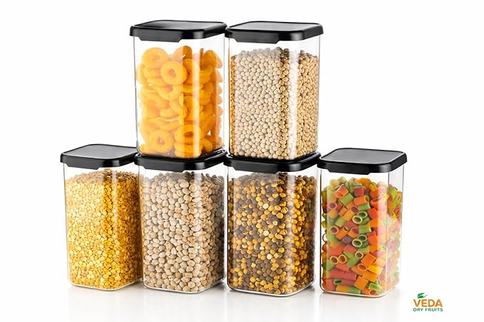 Food storage containers,Airtight containers 1100ML, Kitchen storage jars, Glass containers, Dry fruit containers, Cereal storage, BPA free containers, Pulse storage containers