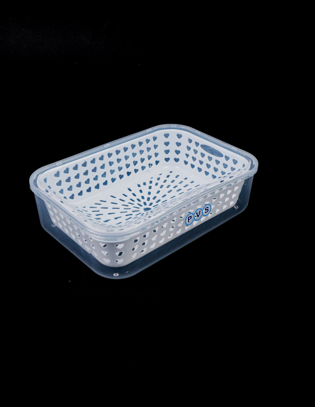 1 comaprtment Airtight Fridge food storage container-Removable Drain Tray Cup Kitchen Ingredients Box - Refrigerator Organizer for Fruit Ginger Garlic Onion Green Coriander