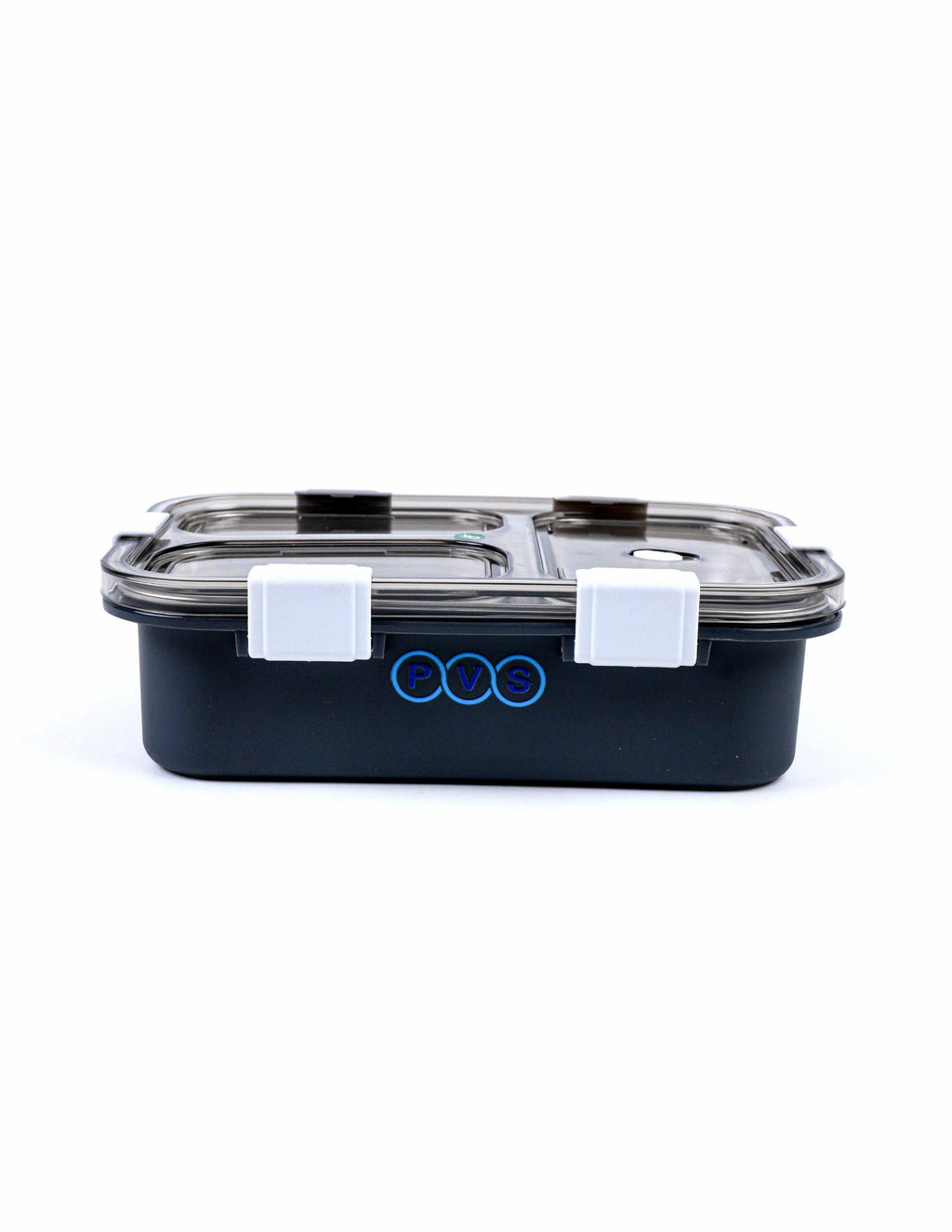 Stainless Steel 3 Compartment Lunch Box | 750 ML Airtight Leakproof Office Lunch Box for Men | Lunch Box for School Kids and Adults | Spoon & Pair of Chopsticks Tiffin Box | Black