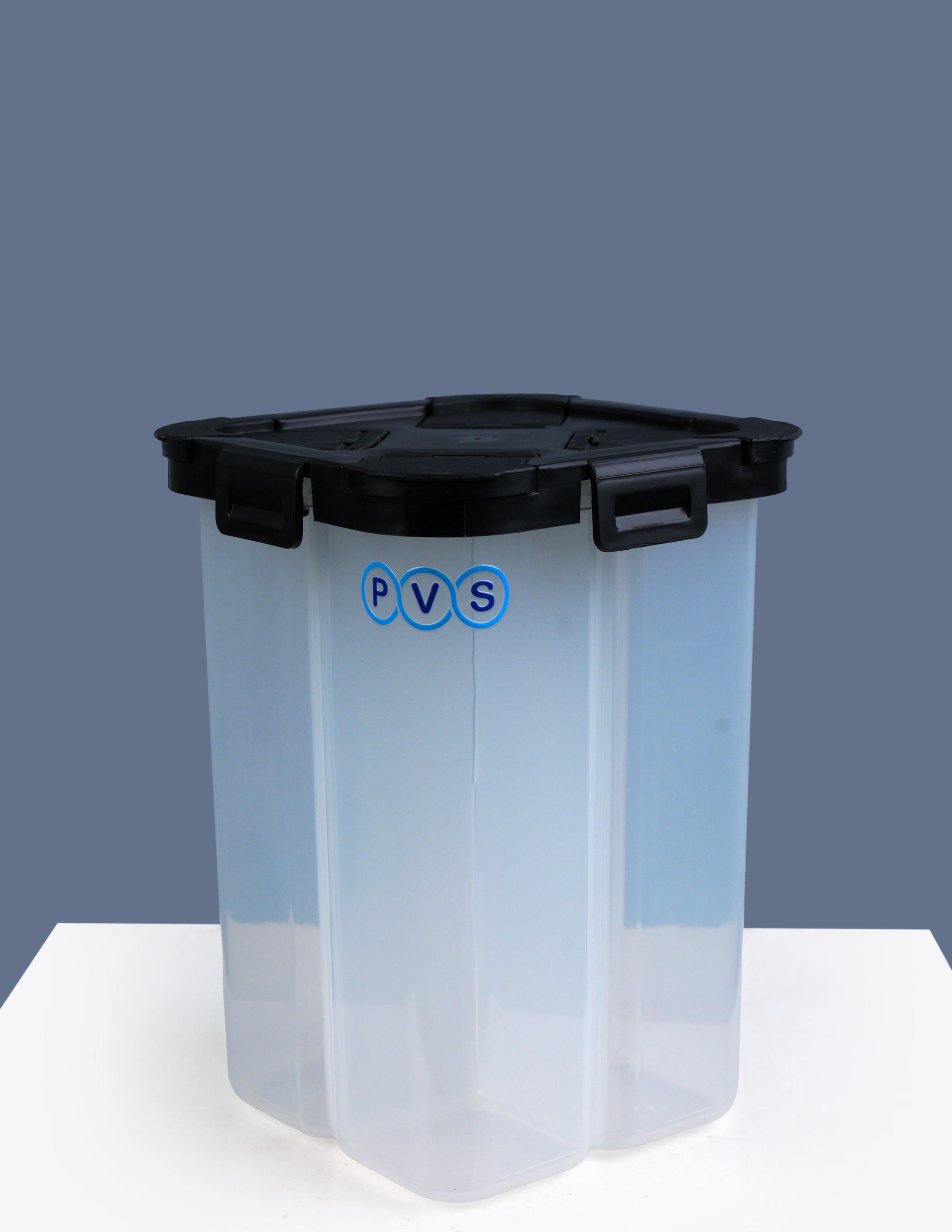 Square Airtight Transparent Plastic Lock Food Storage Container with 4 Sections | Leakproof Grocery & Fridge Organizer Jar | BPA Free Dry Food Storage Box for Kitchen Pantry