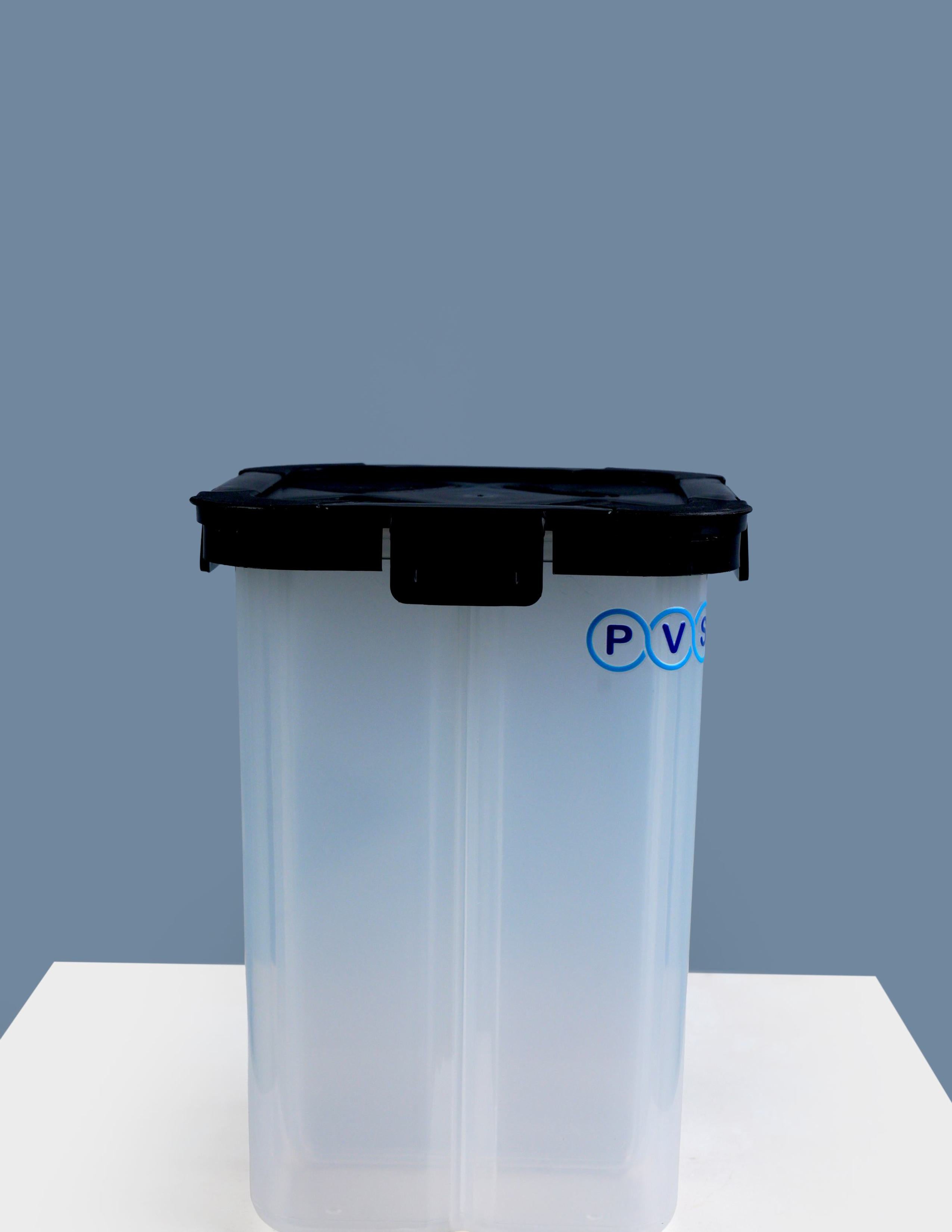 Square Airtight Transparent Plastic Lock Food Storage Container with 4 Sections | Leakproof Grocery & Fridge Organizer Jar | BPA Free Dry Food Storage Box for Kitchen Pantry