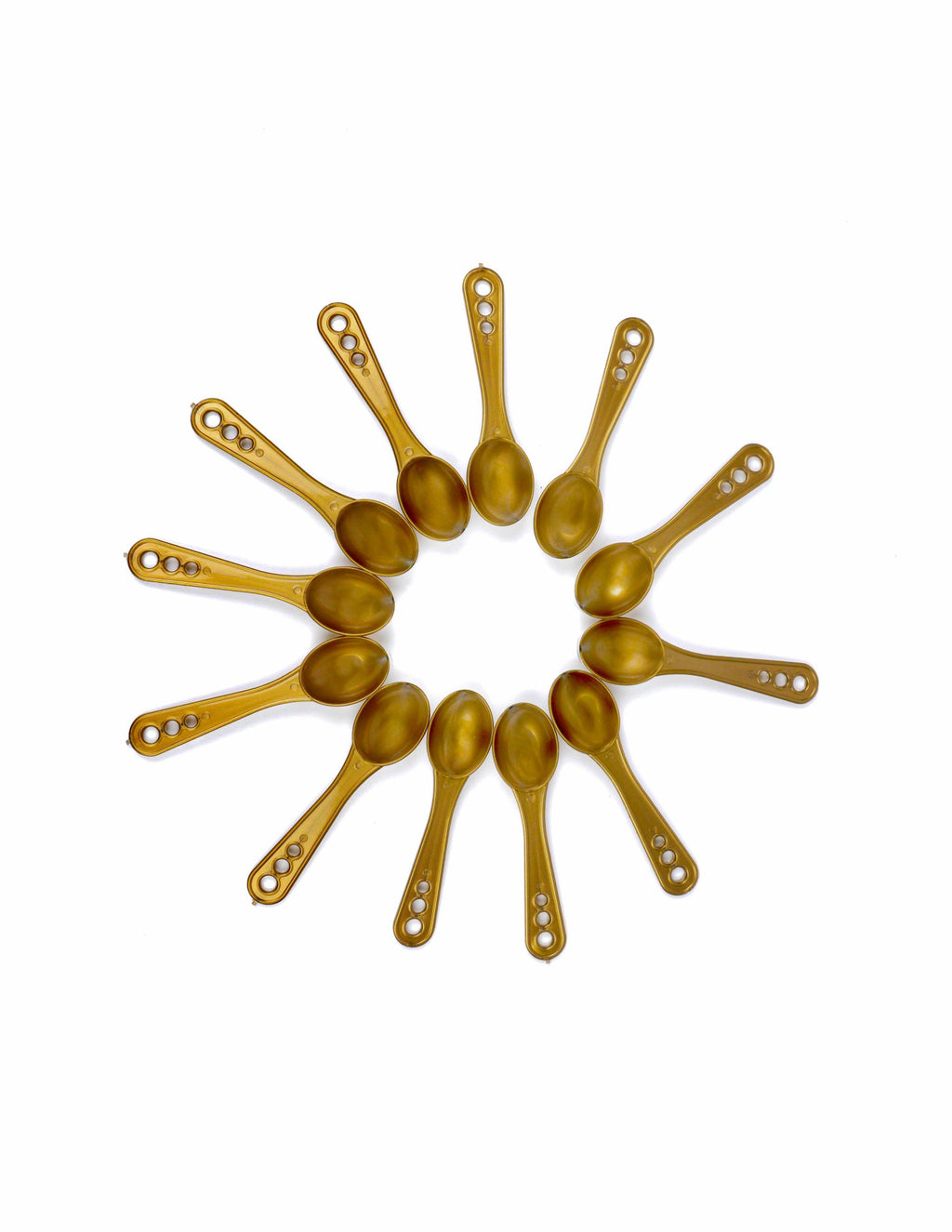 Luxury Gold Finish Stackable Plastic Jar Set Airtight Kitchen Storage Containers for Masala Dry Fruits Pulses (24 pcs set)