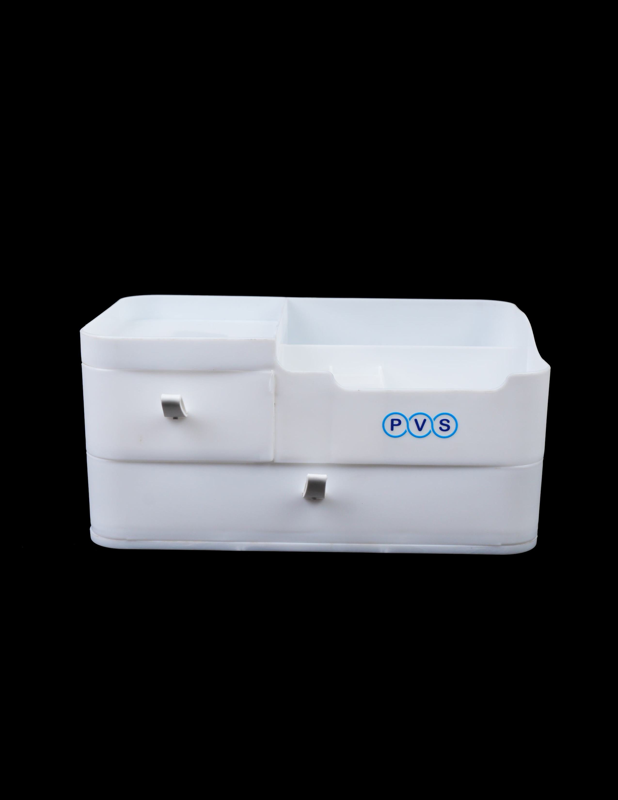 Makeup Organiser with Drawers,Large Capacity Counter top Organiser for Vanity,Bathroom and Bedroom Desk Cosmetics Organiser for Skin Care,Brushes, Eye-shadow, Lotions, Lipstick - White