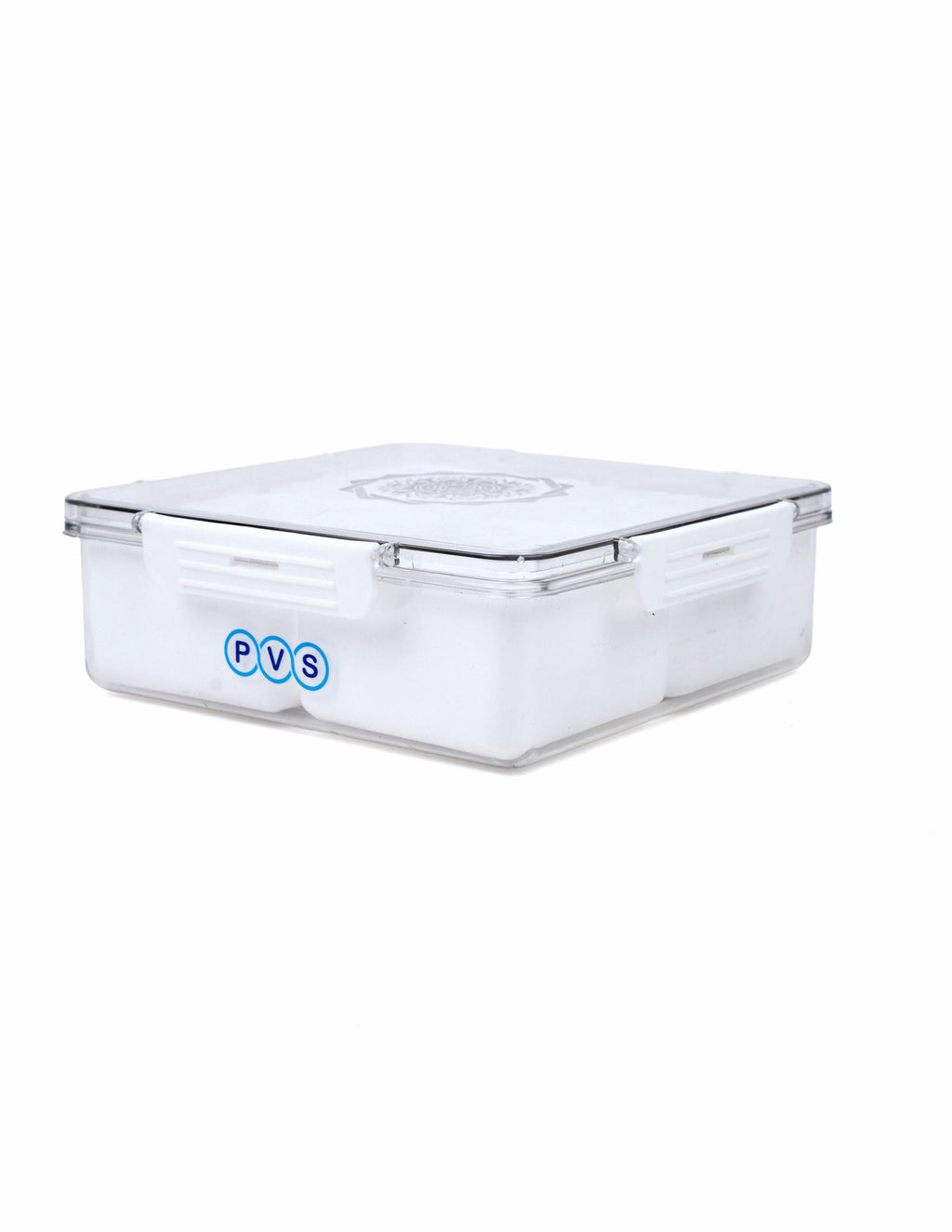 Dry Fruit Box for Gift, Decorate Your Dining Table on This Diwali with dryfruit Storage Container airtight, Masala Box for Kitchen, 4 Compartment Lunch Box (white)