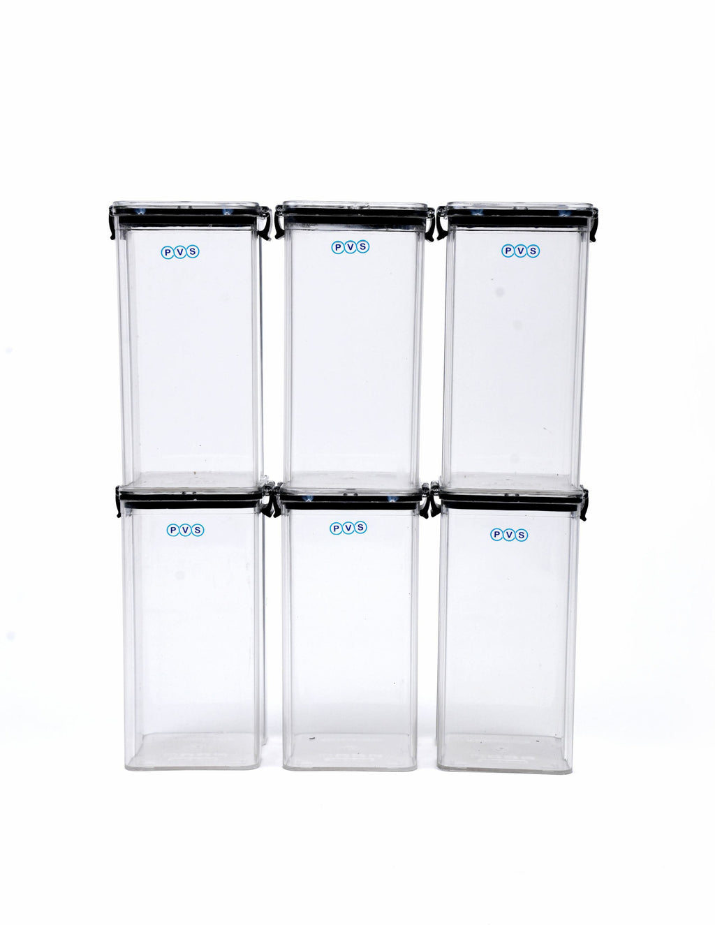 Lock-It Airtight Container for Kitchen Storage Set of 6, Air Tight Containers for Home and Fridge, Plastic Boxes and Kitchen Accessories Items for Storage organizers, Plastic Storage Jars1700ml