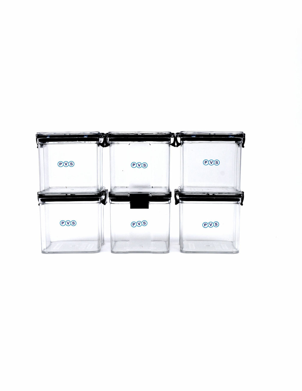 Air-Tight Kitchen Storage Containers Set of 6 (700 ML Each) | Transparent Plastic Boxes for Fridge, Pantry & Home Organization | Food Grade, Multi-Purpose Storage | Storage Box