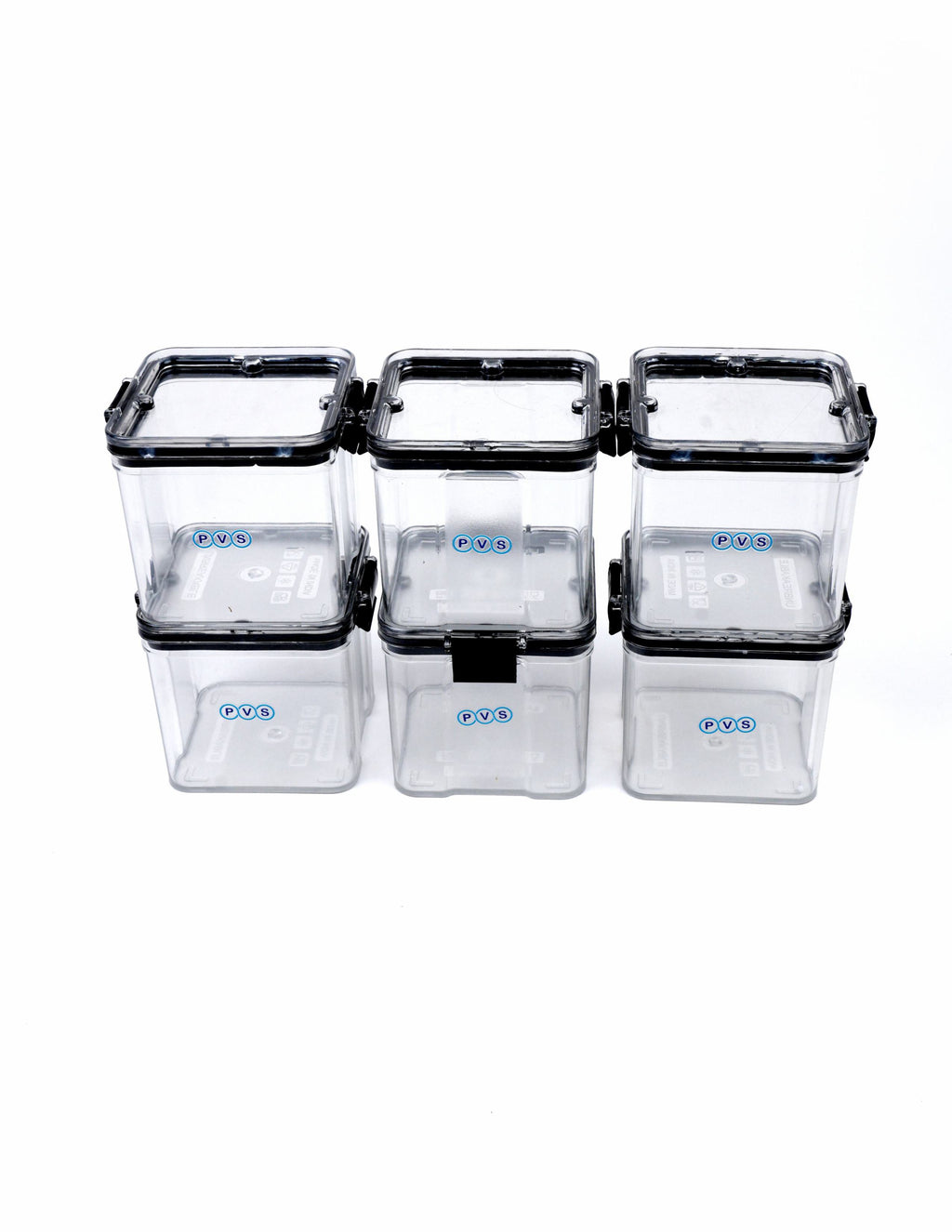 Air-Tight Kitchen Storage Containers Set of 6 (700 ML Each) | Transparent Plastic Boxes for Fridge, Pantry & Home Organization | Food Grade, Multi-Purpose Storage | Storage Box