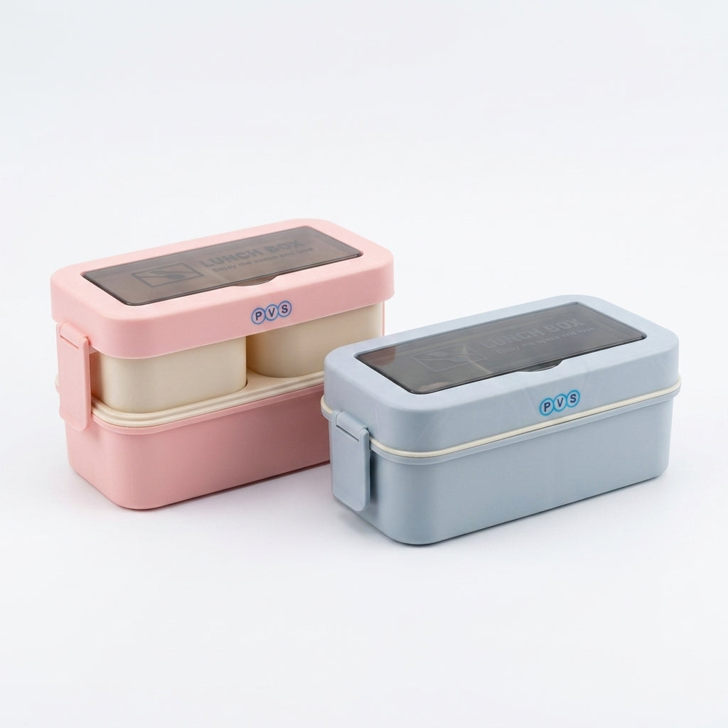 Lunch Box with Spoon & Fork