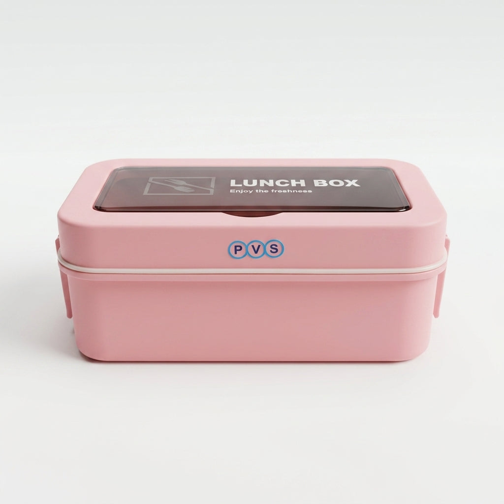 Lunch Box with Spoon & Fork